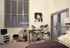 good quality grey color wood Plantation Shutter with fashionable design on China WDMA