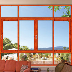 manufacturer horizontal glass color section detail aluminium frame fixed sliding window on China WDMA