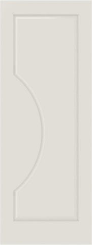 WDMA 12x80 Door (1ft by 6ft8in) Interior Swing Smooth 1100 MDF 1 Panel Circle Single Door 1