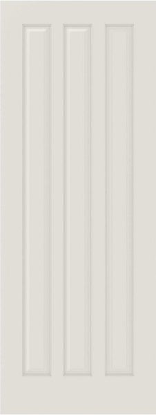 WDMA 12x80 Door (1ft by 6ft8in) Interior Barn Smooth 3080 MDF 3 Panel Single Door 1