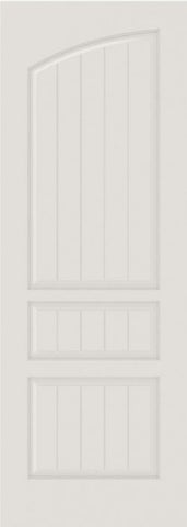 WDMA 12x80 Door (1ft by 6ft8in) Interior Barn Smooth SV3060 MDF PLANK/V-GROOVE 3 Panel Arch Panel Single Door 1