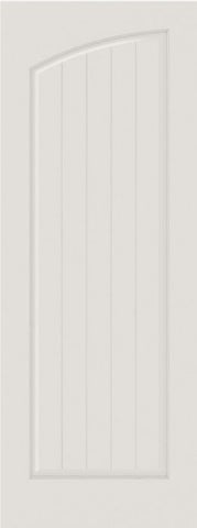 WDMA 12x80 Door (1ft by 6ft8in) Interior Barn Smooth SV1060 MDF PLANK/V-GROOVE 1 Panel Arch Panel Single Door 1