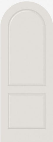 WDMA 12x80 Door (1ft by 6ft8in) Interior Swing Smooth 2040R MDF 2 Panel Round Top and Panel Single Door 1