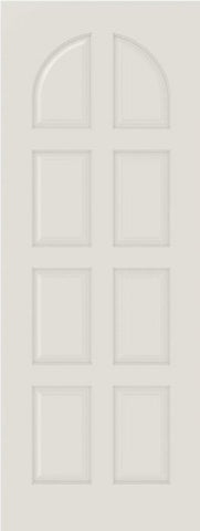 WDMA 12x80 Door (1ft by 6ft8in) Interior Swing Smooth 8040 MDF 8 Panel Round Panel Single Door 1