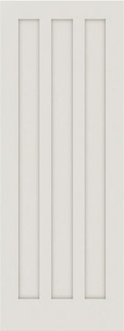WDMA 12x80 Door (1ft by 6ft8in) Interior Barn Smooth 3080 MDF 3 Panel Shaker Single Door 1
