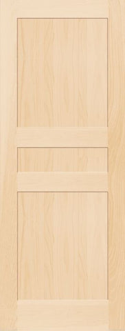 WDMA 12x80 Door (1ft by 6ft8in) Interior Barn Pine 7935 Wood 3 Panel Transitional Shaker Single Door 1