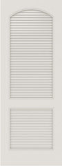 WDMA 12x80 Door (1ft by 6ft8in) Interior Barn Smooth SL-2020-LVR MDF 2 Panel Arch panel Vented Louver Single Door 1