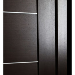 WDMA 18x80 Door (1ft6in by 6ft8in) Interior Barn Wenge Prefinished Massimo 201 Modern Single Door 8