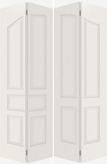 WDMA 20x80 Door (1ft8in by 6ft8in) Interior Barn Smooth 5060 MDF Pair 5 Panel Arch Panel Double Door 1