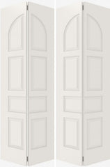 WDMA 20x80 Door (1ft8in by 6ft8in) Interior Barn Smooth 7040 MDF 7 Panel Round Panel Double Door 2
