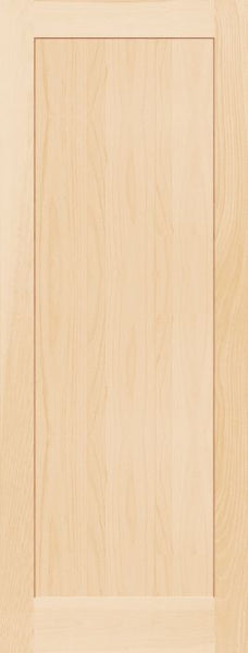 WDMA 26x96 Door (2ft2in by 8ft) Interior Pocket Paint grade 7910 Wood 1 Panel Contemporary Modern Shaker Single Door 1
