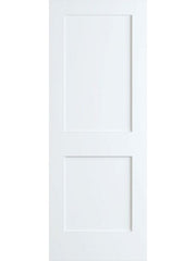 WDMA 32x96 Door (2ft8in by 8ft) Interior Swing Smooth 96in 2 Panel Primed Shaker 1-3/4in 20 Min Fire Rated 1