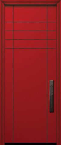 WDMA 32x96 Door (2ft8in by 8ft) Exterior Smooth 96in Fleetwood Solid Contemporary Door 1