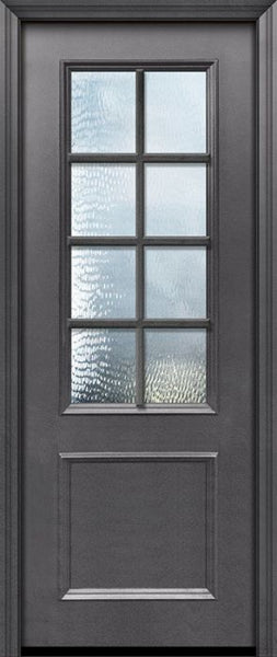 WDMA 32x96 Door (2ft8in by 8ft) Exterior 96in ThermaPlus Steel 8 Lite SDL 2/3 Lite Door 1