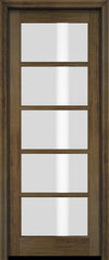 WDMA 34x78 Door (2ft10in by 6ft6in) French Barn Mahogany 5 Lite TDL Exterior or Interior Single Door 4