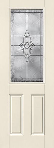 WDMA 34x96 Door (2ft10in by 8ft) Exterior Smooth Wellesley 8ft Half Lite 2 Panel Star Single Door 1