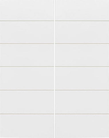 WDMA 36x80 Door (3ft by 6ft8in) Interior Barn Hardboard 80in Sevilla Semi-Solid Core HD Fiber Double Door|1-3/8in Thick 1