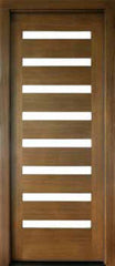 WDMA 36x96 Door (3ft by 8ft) Exterior Swing Mahogany Milan 8 Lite Single Door 1