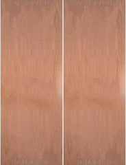 WDMA 40x80 Door (3ft4in by 6ft8in) Interior Swing Lauan 80in Hollow Core Flush Double Door|1-3/8in Thick 1