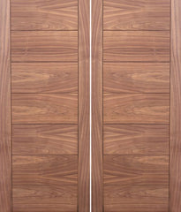 WDMA 48x80 Door (4ft by 6ft8in) Interior Swing Walnut Contemporary Modern Double Door MD 15 1