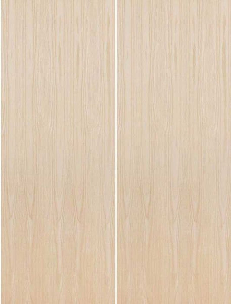 WDMA 48x84 Door (4ft by 7ft) Interior Swing Birch 84in Solid Particle Core Flush Double Door|1-3/8in Thick 1