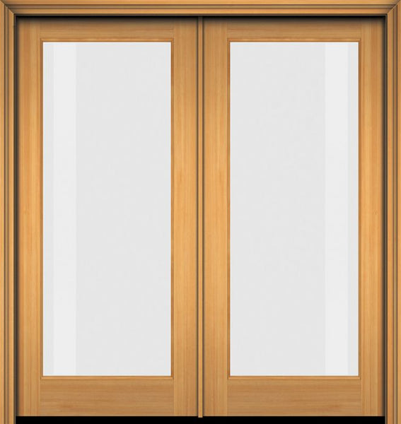 WDMA 48x96 Door (4ft by 8ft) French Fir 96in Full Lite 1 Lite Double Door 1