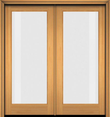 WDMA 48x96 Door (4ft by 8ft) French Fir 96in Full Lite 1 Lite Double Door 1