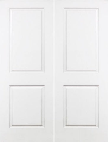 WDMA 60x96 Door (5ft by 8ft) Interior Swing Smooth 96in Carrara Solid Core Double Door|1-3/4in Thick 1