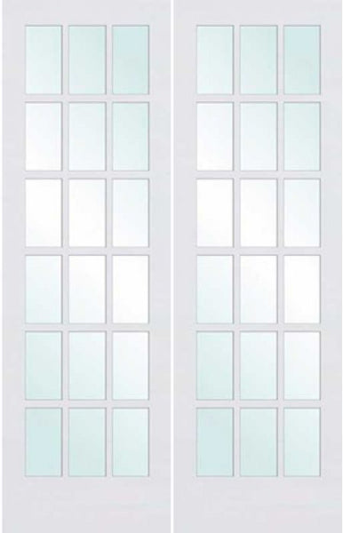 WDMA 60x96 Door (5ft by 8ft) Interior Swing Smooth 96in Primed French Double Door | 1518 1