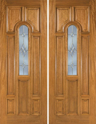 WDMA 72x96 Door (6ft by 8ft) Exterior Mahogany Talbot Double Door w/ C Glass 1