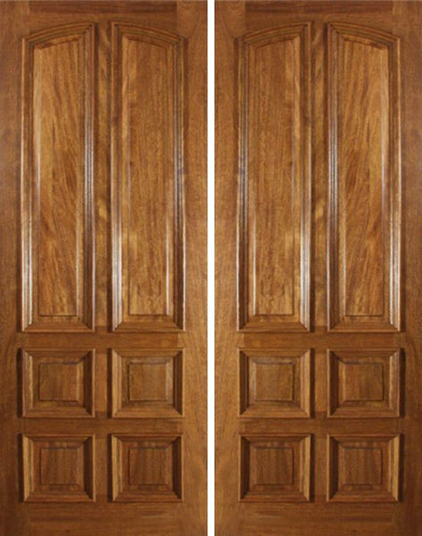 WDMA 72x96 Door (6ft by 8ft) Exterior Mahogany Bristol Double Door - 8ft Tall 1