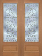WDMA 72x96 Door (6ft by 8ft) Exterior Mahogany Edwards Double Door w/ U Glass - 8ft Tall 1