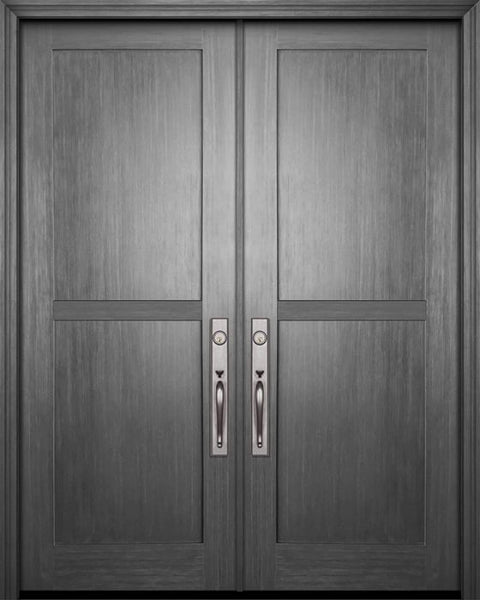 WDMA 72x96 Door (6ft by 8ft) Exterior Fir IMPACT | 96in Double Shaker 2 Panel Door 1