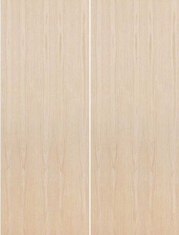 WDMA 96x80 Door (8ft by 6ft8in) Interior Barn Birch 80in Fire Rated Solid Particle Core Flush Double Door|1-3/4in Thick 1