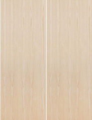 WDMA 96x80 Door (8ft by 6ft8in) Interior Barn Birch 80in Fire Rated Solid Particle Core Flush Double Door|1-3/4in Thick 1