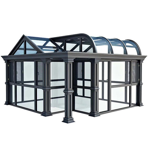 WDMA Aluminium Glass Garden House Sun Room For Balcony China