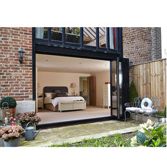 China WDMA Door China Bi Fold Balcony Sliding Glass Door