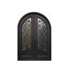 China WDMA wrought iron storm doors wrought iron single entry door 