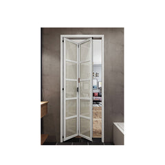 WDMA White Aluminium Accordion Folding Slide Sliding Door For Bathroom Price